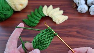 3D Super!. Crochet Flower  Very easy crochet rose flower making for beginners.You should do it now