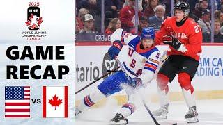 USA vs CANADA Highlights | 2025 IIHF World Junior Championship