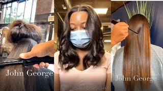 SALON SILK PRESS COMPILATION 2020 | Silk Press Experience ALL HAIR TYPES 4C 4B 4A 3C 3B