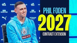 PHIL FODEN NEW CONTRACT | Foden sits down to talk about new 2027 Man City deal!