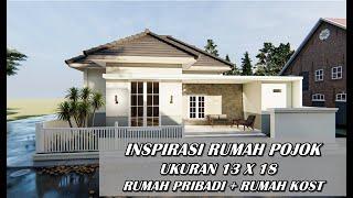 RUMAH POJOK UKURAN 13X18 METER, HALAMAN BELAKANG BISA DIJADIKAN RUMAH KOST KARYAWAN !!!