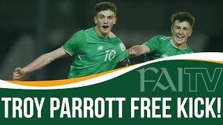 Troy Parrott Free Kick | Ireland U17 1-1 Turkey U17