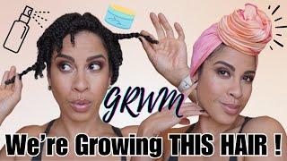 GRWM // My Hair Growth Plan FOR LONGER COILS! - Alicia Archer