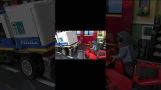 Motor Bikers Money Truck Robbery Lego #shorts #legoanimation #shortvideo