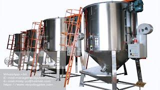 Easy To Operate Plastic Pellet Dryer Mixer For Plastic Recycling