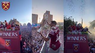 Crazy Scenes As 70,000 West Ham Fans Celebrate Together With The Team The Conference League Title