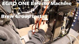 Egro One Espresso Machine Brew Group Install