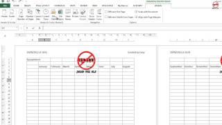 Headers and Footers in Excel 2013 and Excel 2010