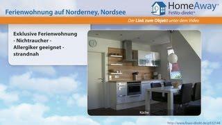 Norderney: Exklusive Ferienwohnung - Nichtraucher - Allergiker geeignet  - FeWo-direkt.de Video