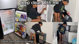 clean with me! | deep cleaning my studio apartment | motivation speed clean