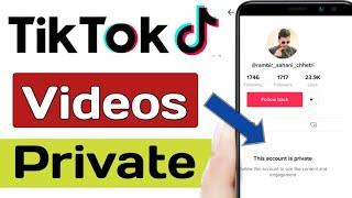 TikTok Video Kasari Private Garne || टिक टिक भिडियो कसरी लुकाउनेHow To Private All Videos On TikTok