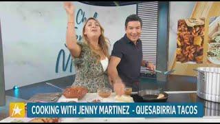 Birria Quesa Tacos Segment Access Daily with Mario Lopez and Jenny Martinez