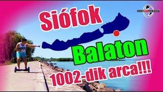 A Balaton 1002-dik arca Siófok Zamárdi Déli part timelapse image film
