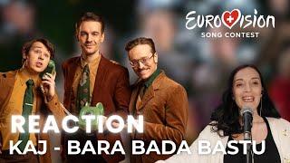 Vocal Coach Reacts to KAJ -  Bara Bada Bastu | Sweden Eurovision 2025