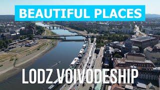 Lodz Voivodeship beautiful places to visit | Trip, review, attractions, landscapes | Poland 4k drone