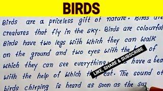 Write English Essay on Birds | Bird English Essay | How to write English Essay on Birds | Bird Essay