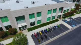 Metric Method motorcycle shop drone footage