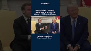 Macron corrects Trump during press conference