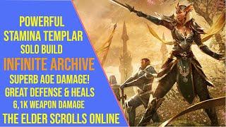 Powerful Stamina Templar Solo Build for the Infinite Archive in ESO!