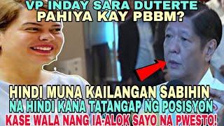 VP INDAY SARA DUTERTE NASAMPAL NG KATOTOHANAN NI PBBM?