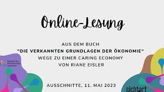 Onlinelesung des Buches „Die verkannten Grundlagen der Ökonomie" von Riane Eisler .