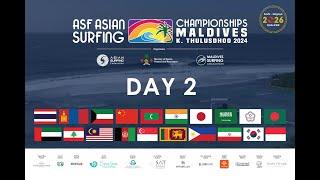 DAY 2 ASF Asian Surfing Championships 2024, Kaafu. Thulusdhoo, Maldives