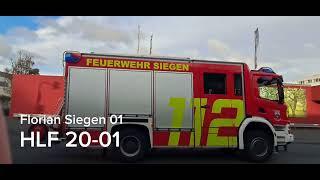 Einsatzfahrten vom HLF 20 der Berufsfeuerwehr Siegen