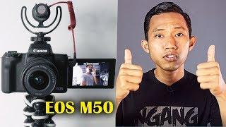  KAMERA MIRRORLESS TERBAIK  Mic Input  Flip Screen CANON EOS M50 COCOK buat Youtuber PEMULA