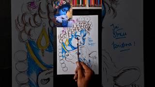 Krishna Drawing  #shorts #krishna #drawing #art