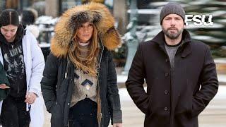 Jennifer Lopez bundles up in fur-lined parka & fuzzy boots as she enjoys a white Christmas in Aspen