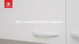 How to paint kitchen cabinets - instructions by Tikkurila