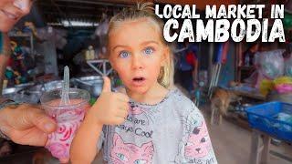 Cambodia's WILDEST Market Adventure with a 5-year-old!