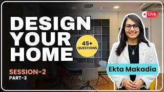 Cost of 2BHK Interior Design | How to select best plywood  - 45+ Live Q&A by Ekta Makadia