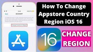 How To Change Appstore Country Region On iPhone iOS 16 Appstore Region Change iOS 16