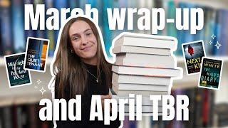 Everything I read in March & April TBR | thriller booktube