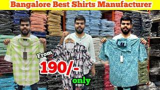 Bangalore Shirts Manufacturer | Bangalore Wholesale Market | Bangalore Shirts wholesaler |