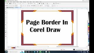 Border Design In Corel Draw || How To Make Border Design In Corel Draw