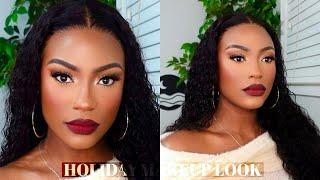 FULL GLAM MAKEUP TUTORIAL || SPARKLY HOLIDAY INSPIRED MAKEUP LOOK #makeuptutorial #holidaymakeup