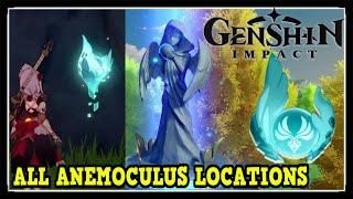 Genshin Impact All Anemoculus Locations for Statue of The Seven Upgrades (Genshin Impact Collectible