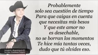 Probablemente - Christian Nodal [Letra] [Lyrics Video]