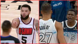 NBA Voiceovers | Fred Vanvleet vs Ref | Anthony Edwards Snaps at Rudy Gobert