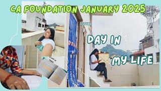 A Day in life: CA Foundation ‍| CA foundation study vlog|#cafoundationjan25 #cafoundationstudent