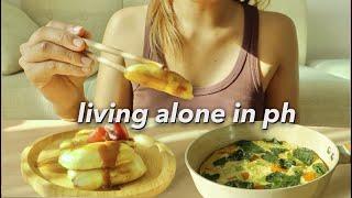 living alone in ph | what i eat in a week  , grocery haul, trying healthy recipes, apartment life