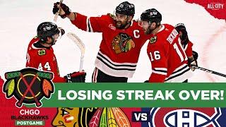 Nick Foligno, Blackhawks bounce back in win over Montréal Canadiens | CHGO Blackhawks POSTGAME