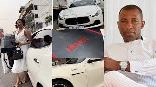 Amanda, Wife Of Rich Man, Kenpong Opens Luxurious Boutique, Pulls Up In Customized Maserati Car