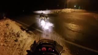 Snowmobiling (Fall) to Mt Gretna w/Dan - 3-16-17