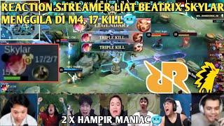 REACTION STREAMER LIAT BEATRIX SKYLAR MODE GOD, 17 KILL DI M4 | RRQ VS ONIC LOWER BRACKET M4 2023