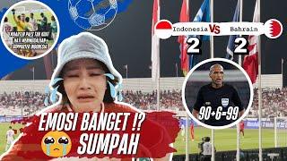 NANGIS! FITRI CARLINA EMOSI NONTON PERTANDINGAN BAHRAIN VS INDONESIA | AFC ASIAN QUALIFIER