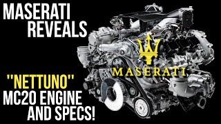 Maserati Reveals the MC20 ENGINE + Spec!