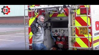 How to use a Fire Engine Pump. Using a Godiva Pump on a Dennis Sabre Fire Appliance